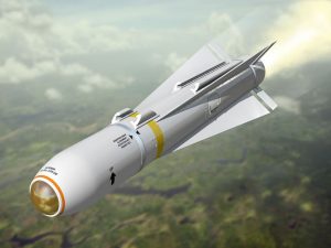 Very high resolution 3d rendering of an air-to-ground missile.
